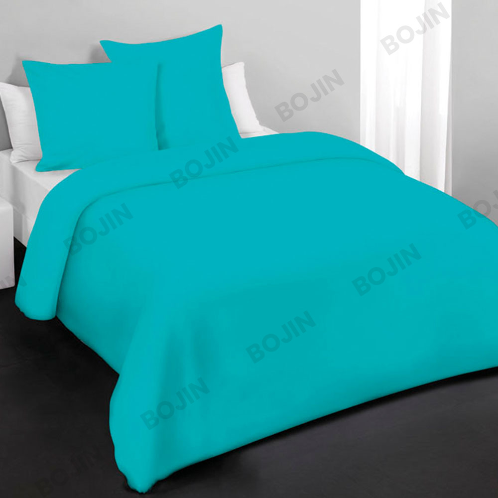 Set di biancheria da letto in solido piumino in microfibra giallo con piumino doppio 2-3 pezzi 100% poliestere